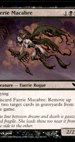 MTG Faerie Macabre LP Light Play Shadowmoor [3109] - Image 1