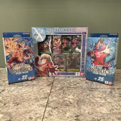 One Piece Illustration Box Volume 3 and 2 Starter Decks New Sealed, ST 22, 25 - Image 1