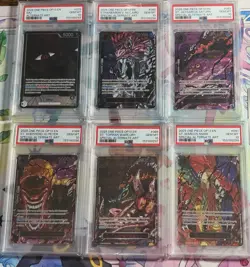 PSA 10 Five Elders Demon God Pack w/ Imu Lot (6) One Piece Sequential OP13 - Image 1