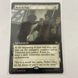 MTG - Rent is Due(Borderless) - 0247 Spider-Man Rare NM - Image 1