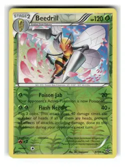 Beedrill 5/146 Rare XY Pokemon Reverse Holo Moderately Played - Image 1