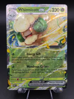 Pokemon TCG Whimsicott ex 005/086 Double Rare Holo White Flare Holo Near Mint - Image 1