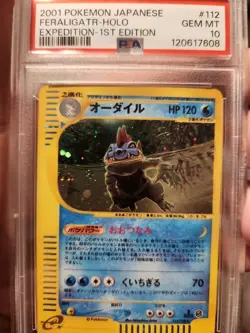 Feraligatr Pokemon 2001 Holo E-Series Expedition 1st ED Japanese 112/128 PSA 10 - Image 1