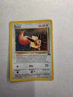 Pokemon Eevee #11 Black Star Promo card from 1999 featuring a holographic finish - Image 2