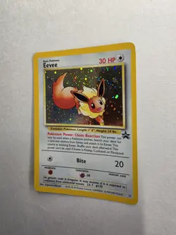 Pokemon Eevee #11 Black Star Promo card from 1999 featuring a holographic finish - Image 3