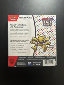 Pokemon TCG Scarlet & Violet 151 Alakazam EX Collection Box Sealed New - Image 2
