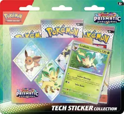 BRAND NEW SEALED Prismatic Evolutions Tech Sticker Collection Pokemon - Leafeon - Image 1