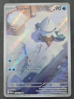 Snover 140/132 Illustration Rare Mega Evolution Pokemon TCG - Image 1