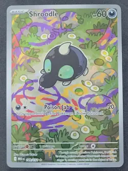 Shroodle 49/132 Illustration Rare Mega Evolution Pokemon TCG - Image 1