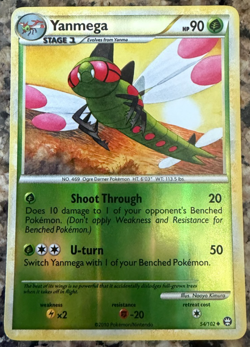 Yanmega 54/102 HS Triumphant Rare Holo NM/LP Pokemon TCG 2010 - Image 1