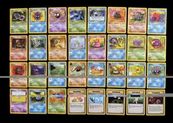 Pokemon TCG Fossil Set Complete Common Uncommon x32 Bundle WOTC Vintage - Image 1