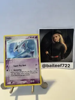 Lugia 2/17 - Pokemon TCG - Pop Series 5 Cosmos Holo Rare - Vintage - SWIRL!! - Image 1