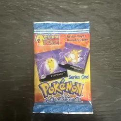 1999 Pokemon Action Flipz Series One, 1 sealed pack - Image 1