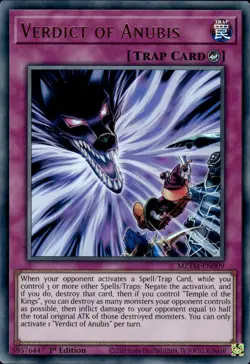 Verdict Of Anubis - Ultra Rare 1st Edition MZTM-EN009 - NM - YuGiOh - Image 1