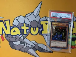 Yu-Gi-Oh! Gate Guardian MRD-EN000 Metal Raiders Reprint 25th PSA 9 Graded MINT - Image 3