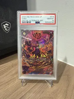 2026 ONE PIECE EB04 JP SABO SPECIAL ALTERNATE ART #014 GEM MT PSA 10 - Image 1