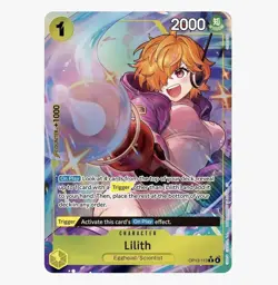 Lilith OP13-113 Alt Art R Carrying on His Will ONE PIECE TCG English - Image 1