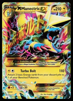 M Manectric EX 120/119 Holo Secret Rare Phantom Forces Pokemon Card - Image 1