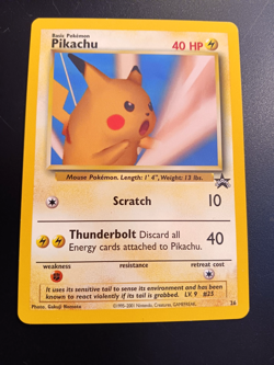 POKEMON PIKACHU BLACK STAR PROMO CARD 26 - Image 1