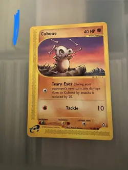 Pokemon Card Cubone LP Aquapolis Common 72/147 x1 - Image 1