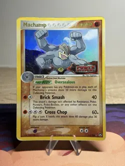 Machamp 11/108 2007 EX Power Keepers Pokemon Card TCG Reverse Holo Rare HP - Image 1