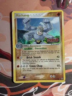 Machamp 11/108 2007 EX Power Keepers Pokemon Card TCG Reverse Holo Rare HP - Image 2