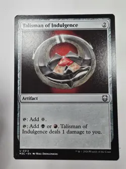 Talisman of Indulgence Commander: Modern Horizons 3 Regular Magic The Gathering - Image 1