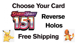 Pokemon 151 Reverse Holo NM Free Shipping Choose Your Card Pls Read Description - Image 1