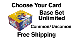 Pokemon WOTC Base Unlimited C/UC/R NM-MP Choose Your Card Free Shipping - Image 1