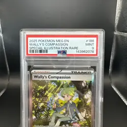 2025 Pokemon Mega Evolutions Wally’s Compassion #186 SIR EN Graded PSA 9 - Image 2
