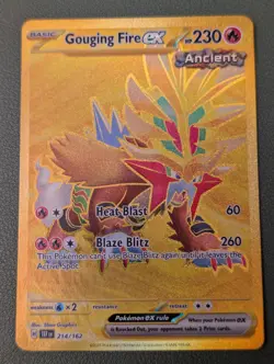 Pokemon TCG Gouging Fire EX Scarlet & Violet Temporal Forces 204/162 Ultra Rare - Image 1
