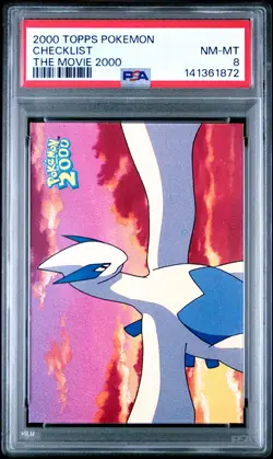 PSA 8 Checklist Topps Pokemon The Movie 2000 Lugia Near Mint - Image 1
