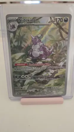 Nidoking Illustration Rare 174/165 Scarlet & Violet 151 Holo Pokemon - Image 1