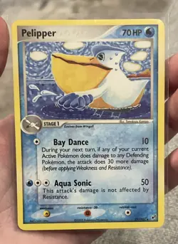 Pelipper 21/107 Rare Pokemon card, EX Deoxys vintage 2005 , near mint condition - Image 1