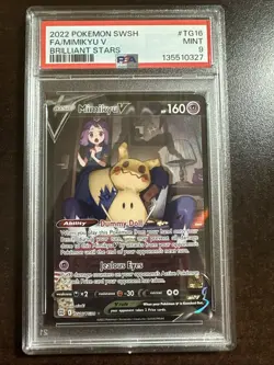Mimikyu V TG16/TG30 Pokemon TCG Brilliant Stars PSA 9 MINT - Image 1