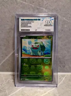 Bulbasaur 001/165 (Masterball) Sv2a: Japanese 151 Holo Graded (ACE 10) Pokemon - Image 3