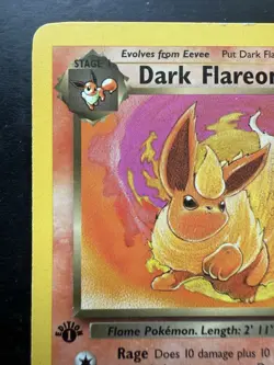 Pokemon Dark Flareon 35/82 1st Edition Team Rocket (MP) - Image 2