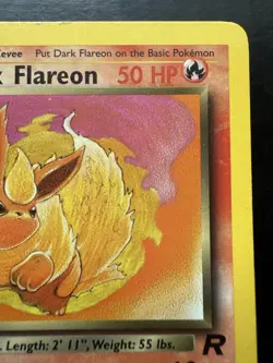 Pokemon Dark Flareon 35/82 1st Edition Team Rocket (MP) - Image 3