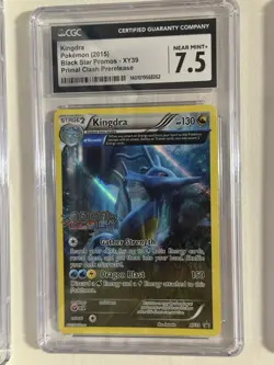 2015 Pokemon XY Primal Clash Prerelease Kingdra #XY39 CGC 7.5 - Image 1