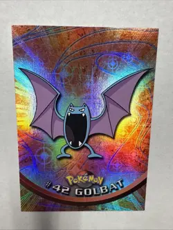 Golbat #42 Black Topps Logo Foil 1999 Topps Pokemon TV Animation Edition Series - Image 1