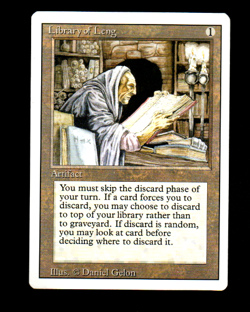 MRM ENGLISH Library of Leng - Bibliotheque de Leng GOOD MTG magic Revised - Image 1