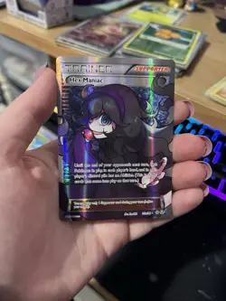 Hex Maniac Full Art Holo Ultra Rare 75/98 XY Pokemon TCG Trainer Supporter 2016 - Image 2