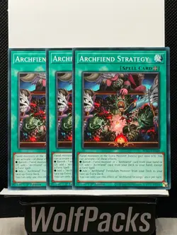 Yu-Gi-Oh! Burst Protocol - Archfiend Strategy 1st Edition BPRO-EN060 Lot X3 - Image 1