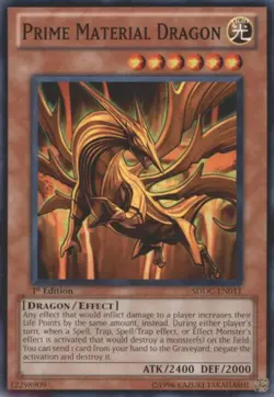 Prime Material Dragon - SDDC-EN011 - Common - 1st Edition - Lightly Played - Image 1