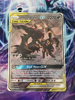 Pokemon TCG Umbreon & Darkrai GX SM241 Promo JUMBO CARD Rare - Image 1