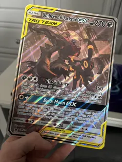 Pokemon TCG Umbreon & Darkrai GX SM241 Promo JUMBO CARD Rare - Image 2