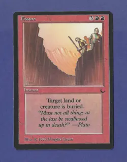 1994 Magic the Gathering - Fissure - Instant - The Dark MTG - Image 1