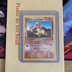 Blaine's Charmander 60/132 Gym Challenge Set Pokemon TCG Card WOTC Near Mint NM - Image 1