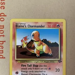 Blaine's Charmander 60/132 Gym Challenge Set Pokemon TCG Card WOTC Near Mint NM - Image 3