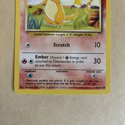Pokemon Card WOTC 4th Print - 1999-2000: Charmander 46/102 - Base Set - NM/LP - Image 4